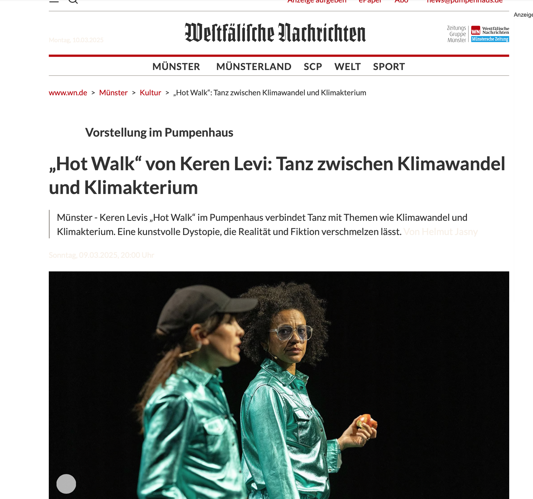 Hot Walk’ by Keren Levi: Dance between climate change and climacteric